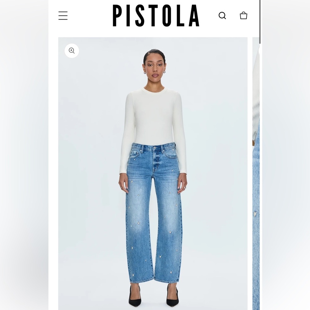pistola Light Blue Wide-Leg Jeans